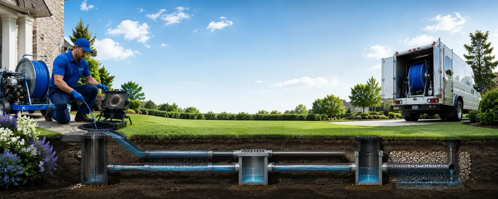 Outdoor drain cleaning information for Winchester, KS